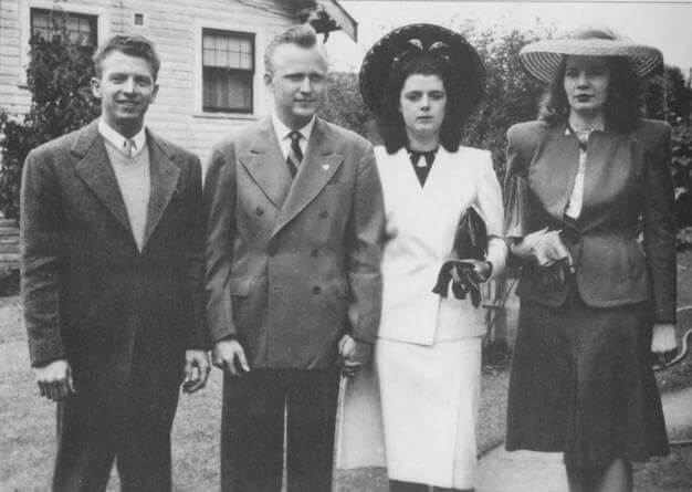 1946, венчание Фрэнка и его жены Беверли
